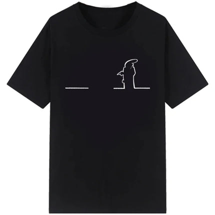 La Linea The Line Osvaldo Cavandoli TV T Shirt men Happy Fashion Women's tshirts Streetwear Tee Round Neck Casual Tops Camisetas