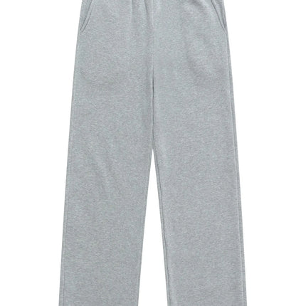 Men's solid color straight leg jogging pants, suitable for casual sports such as running, gym, and outdoor activities