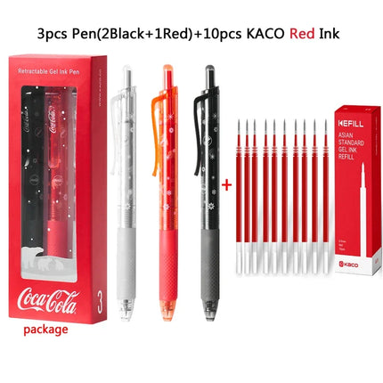 KACO Coca Cola & Treasure Co Branded Gel Ink Pen High Capacity Quick Drying Glacier Explores Writing,Office,Exam Stationery Pens