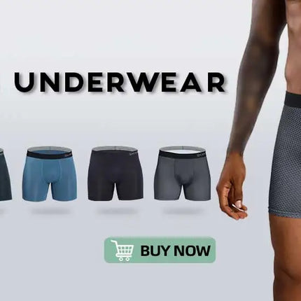 4-pack men's long boxer briefs plus size men's sexy long-leg cotton underpants fashion men's trunk briefs