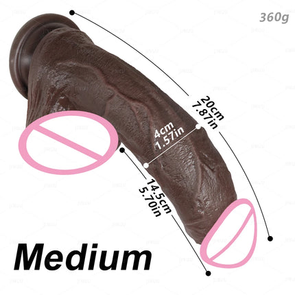 Realistic Man Thick Huge Dildo Soft Anal Vaginal Masturbators Small Fake Penis Adults Sex Toy for Women Suction Cup Big Dick