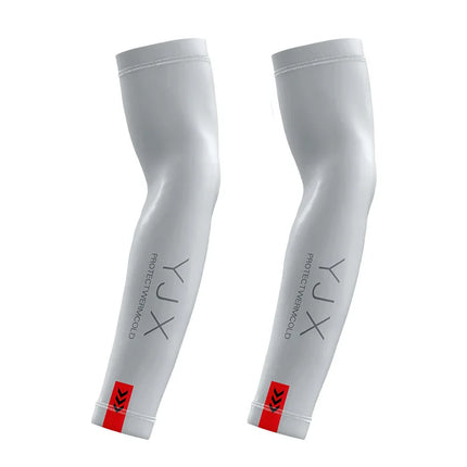Summer Cycling Arm Sleeves UV Protection Ice Silk Arm Cover Breathable Quick Dry Cooling Hiking UPF50+ Sweat Absorb Arm Cover
