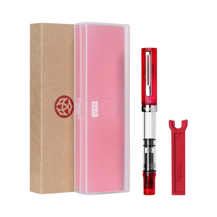 Original TWSBI ECO Piston Pen Transparent Resin Fountain Pen Holder Large Capacity Ink Storage Student Writing Business Gift