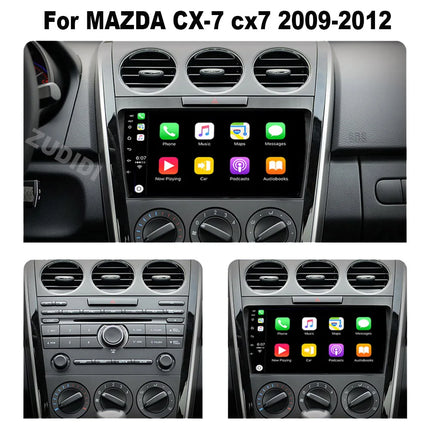 Android 16 DSP Car GPS Navigation Radio Multimedia Player For MAZDA CX-7 CX7 CX 7 2007 2008 2009 2010 - 2014 BT 5G WIFI