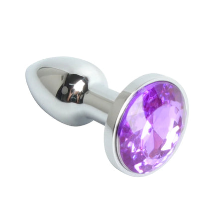 Mini Metal Anal Plug XXS Small Anal Dilator For Adult Men Women Butt Plug With Round Crystal Female Masturbation Anus Sex Toys