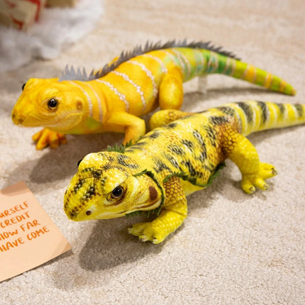 New 50cm Cute Long Soft Bearded Lizard Plush Toy Real Life Reptile Dragon Stuffed Animal Lovely Room Decor Gift For Boy And Girl