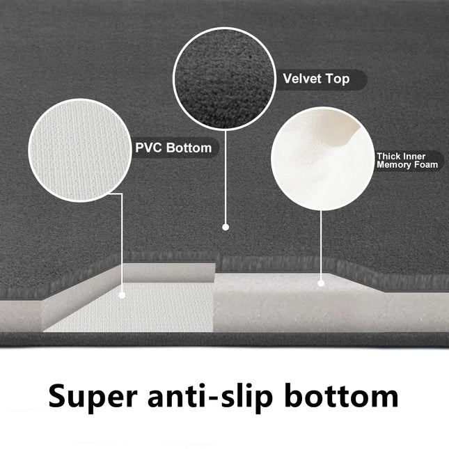 Super absorbent floor mat, super absorbent bath mat, super anti-slip coral velvet bathroom floor mat, doormat