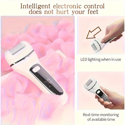 USB-Powered Electric Foot Grinder Kit Portable Rechargeable Pedicure Tools Home Foot Care Device
