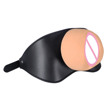 Silicone Realistic Pocket Pussy Vagina Adult Masturbator Mouth Gag Leather Strapson Gags Bdsm Bondage Sex Toys For Adults 18+