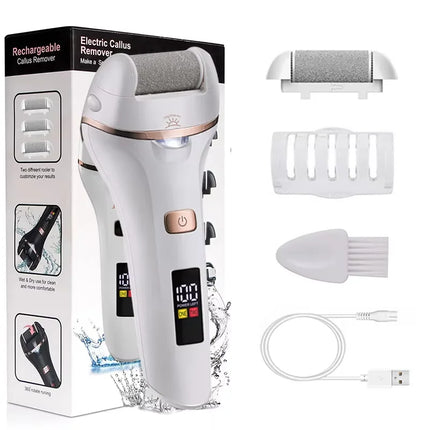Waterproof Charged Electric Foot File for Heels Grinding Pedicure Tools Professional Foot Care Tool Dead Hard Skin Callus USB