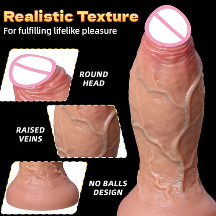 Realistic Thick Dildo Double Silicone Penis Skin Soft Dildos For Woman Vagina Man Anal masturbator Suction Cup Big Dick Sex Toys