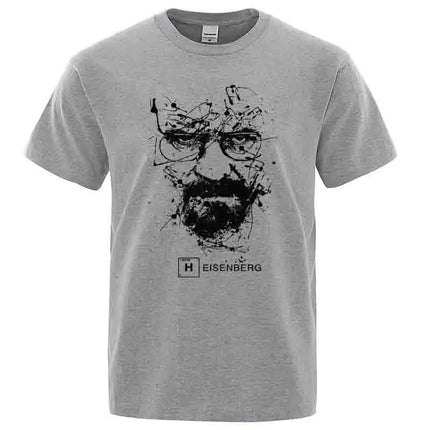 Men's Fashion Casual Top Quality 100% Cotton Breaking Bad T-Shirts Men Heisenberg Camisetas Hombre Men Cool Tee Shirt Tops