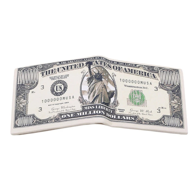 Cute US Dollar Wallet For Boys Kids Men Pu Leather Money Bag Novelty Gift Teens Student Purse Women Male Coin Pouch New