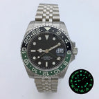 Green GMT hand A2 / NH34 solid back
