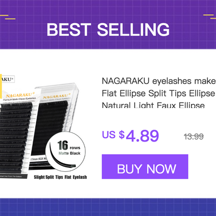 NAGARAKU Stainless Steel Straight Curved Nail Volume Eyelash Accurate Tweezers Nippers Pointed Clip Set Makeup Tools