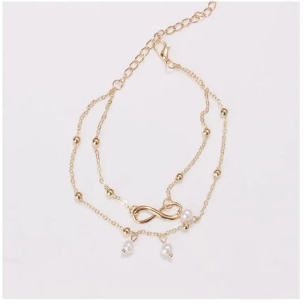 New Personalized Butterfly Pendant Anklet Summer Beach Leg Chain Handcrafted Anklet Gold And Silver Headwear Wholesale And Retai