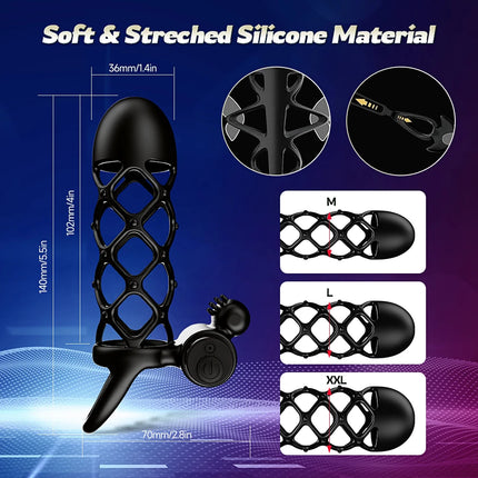 Bluetooth Penis Vibrator for Men Masturbator Sex Machine Penis Delay Trainer Cock Ring Glans Massager Male Adult Sex Toys