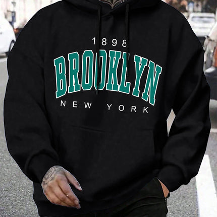 Brooklyn Est 1998 New York Printing Men Hoodies Harajuku Crewneck Hoodie Fashion Oversize Hoody Autumn Comfortable Tracksuit