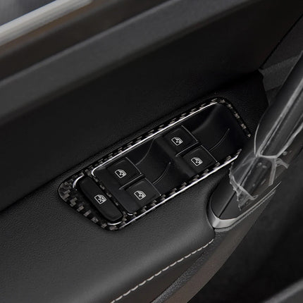 For Volkswagen Golf 7 GTI MK7 2013-2019 Carbon Fiber Gear Shift Air Outlet Window Lift Dashboard Suit Trim Car Interior Sticker