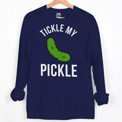 Fun Pickle Print Sweatshirt "Just A Girl Who Loves Pickles/Tickle My Pickle" Crewneck Streetwear Women Men Couple Y2K Pullover