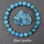 37 Blue Apatite / 21cm-8.3inch / 8mm beads