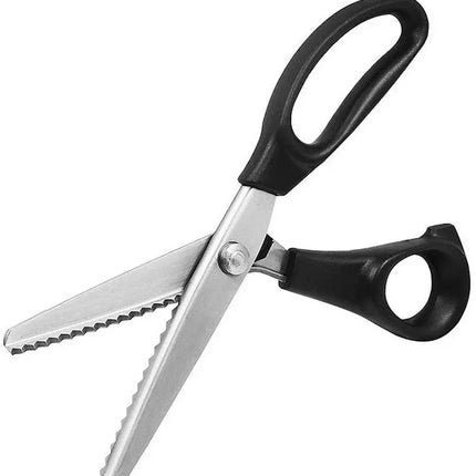 Professional Chisel Pinking Shears Stainless Steel Dressmaking Scissor Serrated Scalloped Sewing Tailor Zigzag Fabric Scissors