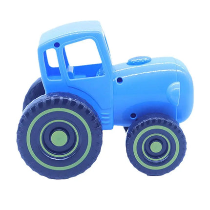 Small Car Blue Mini Toys Farmer Blue Tractor Car Model Early Learning Pull Wire Car Model Toy For Kids 1/2/3/4/5pcs