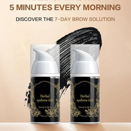Professional Henna Brow Tint Kit 6 Shades Waterproof & Long Lasting Eyebrow Dye for Home Use Natural Looking Brow Enhancer