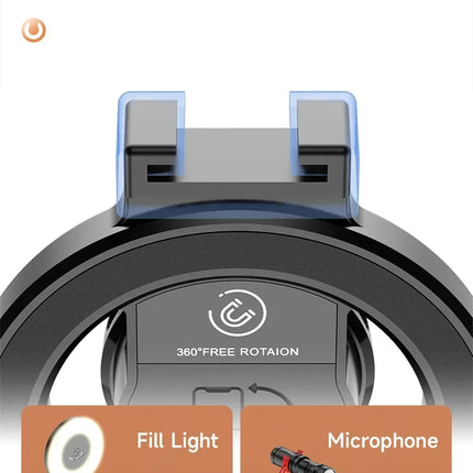Magnetic Extendable Selfie Stick Tripod Holder Stand with Bluetooth Wireless Remote for Magsafe IPhone Android Portable Mount
