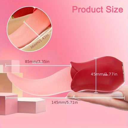 Rose Toys -10 Licking Vibration Modes Clitoris And G-spot Stimulators Unisex Adult Sex Toys For Ultimate Enjoyment Couple Fun