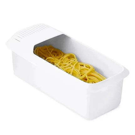 Pasta Box Plastic Reusable Spaghetti Vegetable Steamer Microwave Noodles Pasta Cooker With Strainer Kitchen Accessories