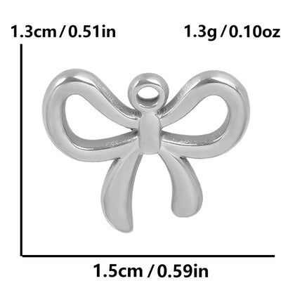 Breloque Metal Love Stainless Steel Flower Pendants For Jewelry Making Earrings Bracelets Headwear DIY Heart Charms Accessories