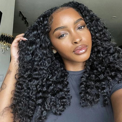 Megeen Burmese Curly 5x5 Transparent Lace Closure with Spriral Ends Free Part 12-20 Inch Hair Extensions for Black Women 15A