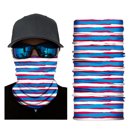 New Fashion Stripe Design Face Mask Bandana For Women Men Sports Cycling Headbands Female Male Neck Scarf Balaclava Turban