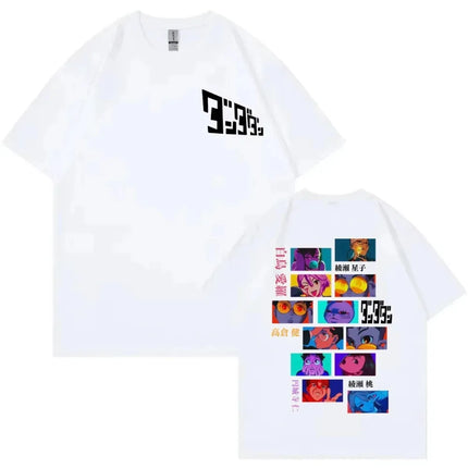 Japanese Funny Anime Dandadan T-shirt Men Women Clothing Cartoon Short Sleeve Tops High Quality Cotton Oversized Tees for Fans