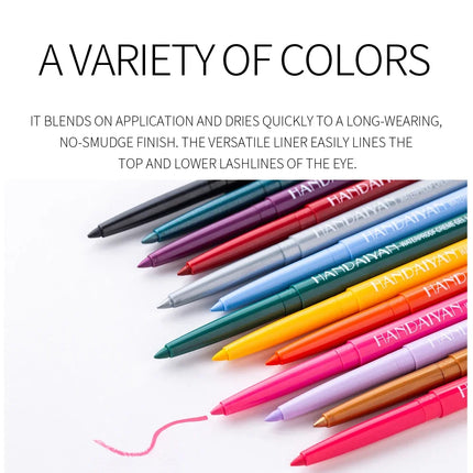Matte Colorful Eye Liner Pen Cream 20 Colors Eyeliner Gel Pencils Option Easy To Wear Make Up Cosmetics White Yellow Blue Purple