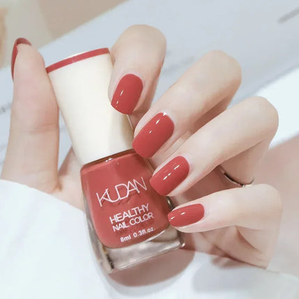 8ml Water-based Nail Polish No Baking Long Lasting Semi-permanent Quick Dry non-peelable Nail Varnish DIY Fashion Manicure