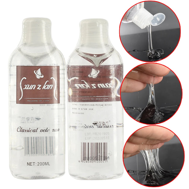 200ml Water-Based Anal Sex Lubricant, Vaginal Gel Intimate Body SPA Massage Oil Japan AV Lube Cream for Adult Masturbation