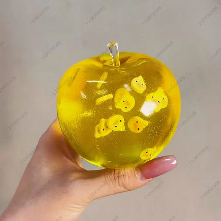 Big Apple Stress Ball Apple Fidget Toys Non-Bounce Squeeze Ball ASMR Sensory Toys for Kids & Adults Anti-Stress Festival Gifts