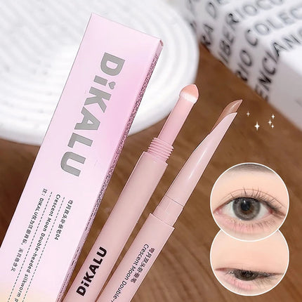 2-in-1 Lying Silkworms Eye Pencil Smudge-Proof Pink Highlighter Brighten Aegyo Sal Stick Shadow & Shimmer Korean Cosmetics