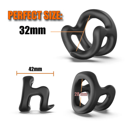 6pcs Silicone Penis Rings Set for Men Erection Enhancement Male Chastity Cock Rings Ejaculation Delay Adult Sex Toys