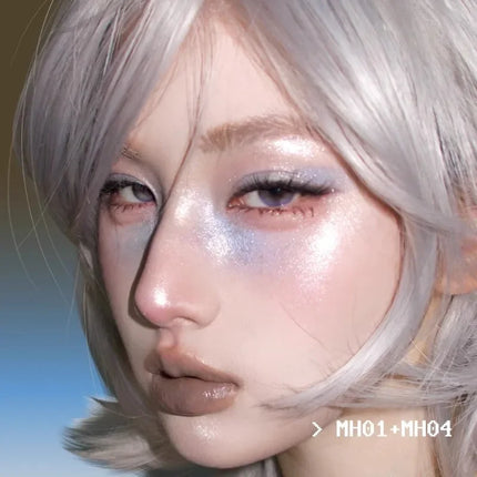 LEEMEMBER DreamCore Series Multi-purpose Cream Eyeshadow Highlighter Glitter Brightening Powder contour palette