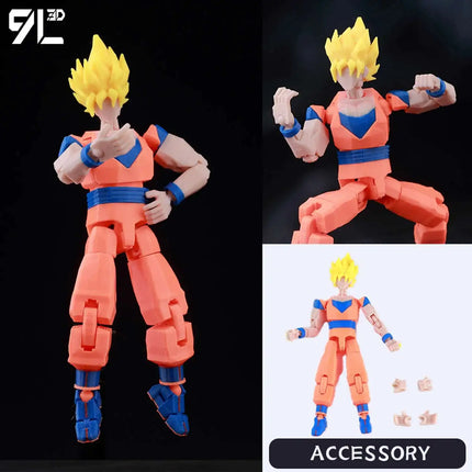 9L3D Printed Deadpool Wolverine Anime Characters Lucky Dummy 13 Action Figures Multi-Jointed Movable Shapeshift Mannequin Toys