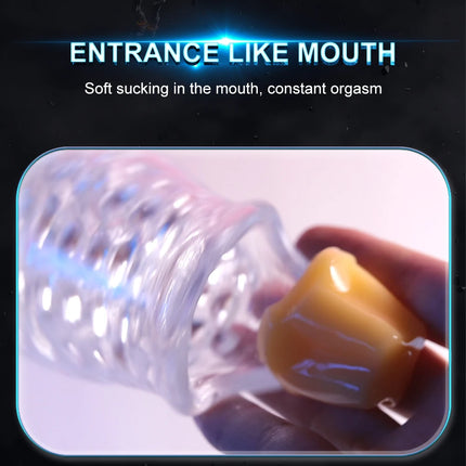 Automatic Electric Piston Rotating Sucker Male Blowjob Masturbator Cup Vagina Dildo Real Oral Vibrator Sex Toys for Men Machine