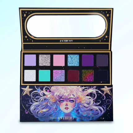 Anthemy 12 Color Eyeshadow Palette Backlight Butterfly Matte Chameleon High Pigmented Shimmer Flash Spotlight Eye shadow