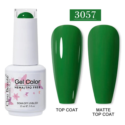 Clou Beaute 15ml HEMA TPO FREE Gel Nail Polish Vernis Semi Permanent UV Nail Art Varnish Lakiery Hybrydowe Manicure Gel Polish