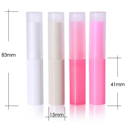 10/20/50/100/200pcs 4g PP Lip Balm Tube Empty Plastic Lipstick Tubes Cosmetic Container DIY Lip Gloss Tube Packaging ZM7201