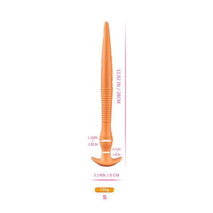 Soft Anal Plug For Adult Sex Toy For Women /Men /Couples Liquid Silicone Dildo Dilator Anal Masturbators long Butt Plug Luminous