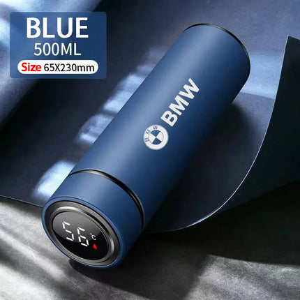 NEW Temperature Display Thermos Cup Stainless Steel Insulated Bottle For BMW Performance X1 M3 M6 F01 F02 E34 E36 E60 F10 F20