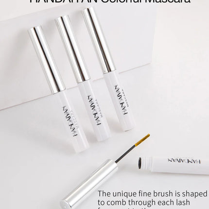 12 Color Mascara Waterproof Fast Dry Eyelashes Curls Extension Festival Make-Up Eyelashes Blue Red Purple Black White Mascara